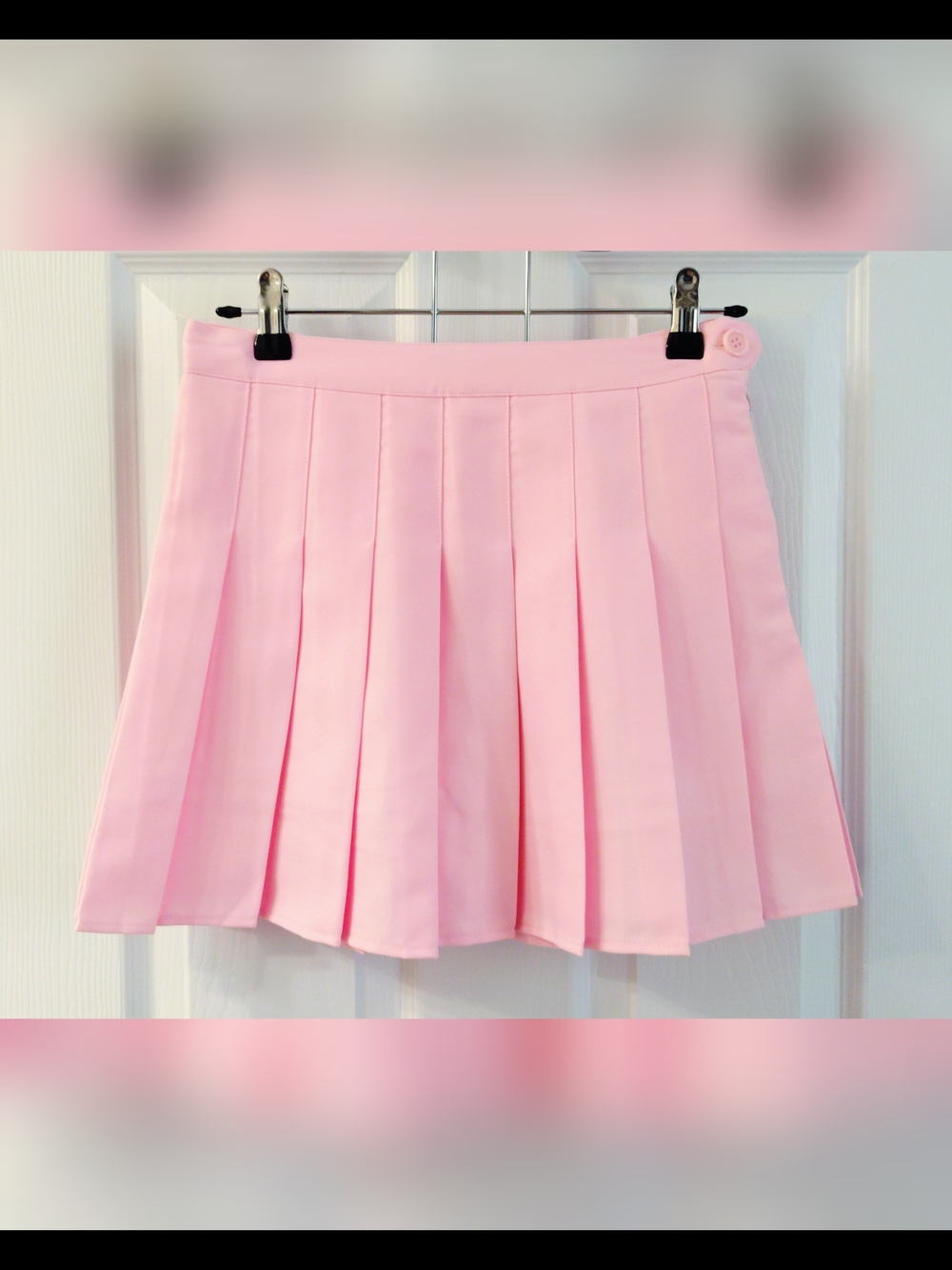 Pleated Pink Mini Skirt with Built-In Shorts